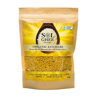 Sol Organics Organic Moong Dhal and Basmati Rice Mix 400g